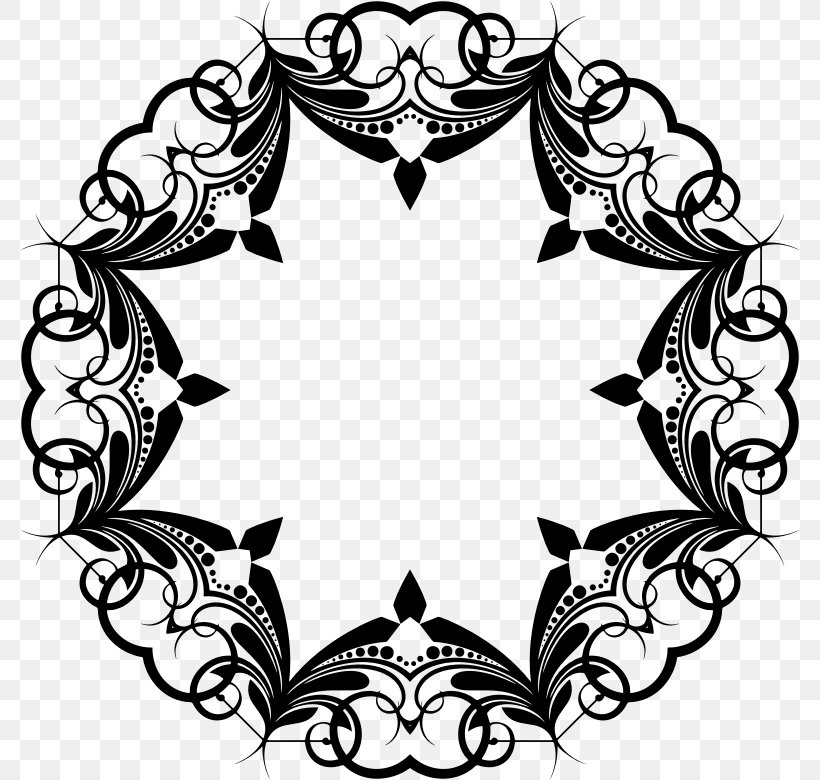 Clip Art, PNG, 780x780px, Cdr, Artwork, Black, Black And White, Flower Download Free