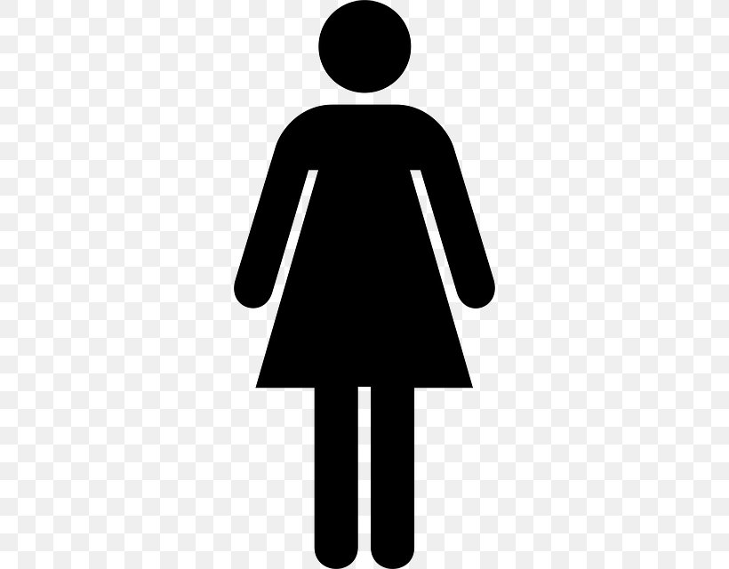 Ladies Rest Room Public Toilet Bathroom, PNG, 640x640px, Ladies Rest Room, Bathroom, Black, Black And White, Dress Download Free