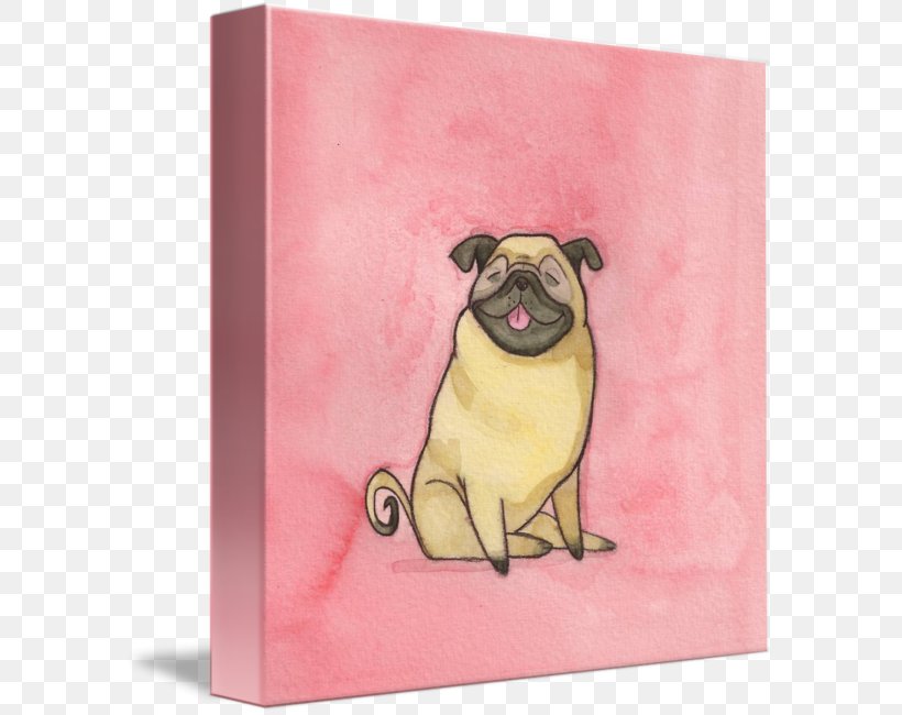 Pug Dog Breed Labrador Retriever Puppy Art, PNG, 591x650px, Pug, Art, Canvas, Canvas Print, Carnivoran Download Free
