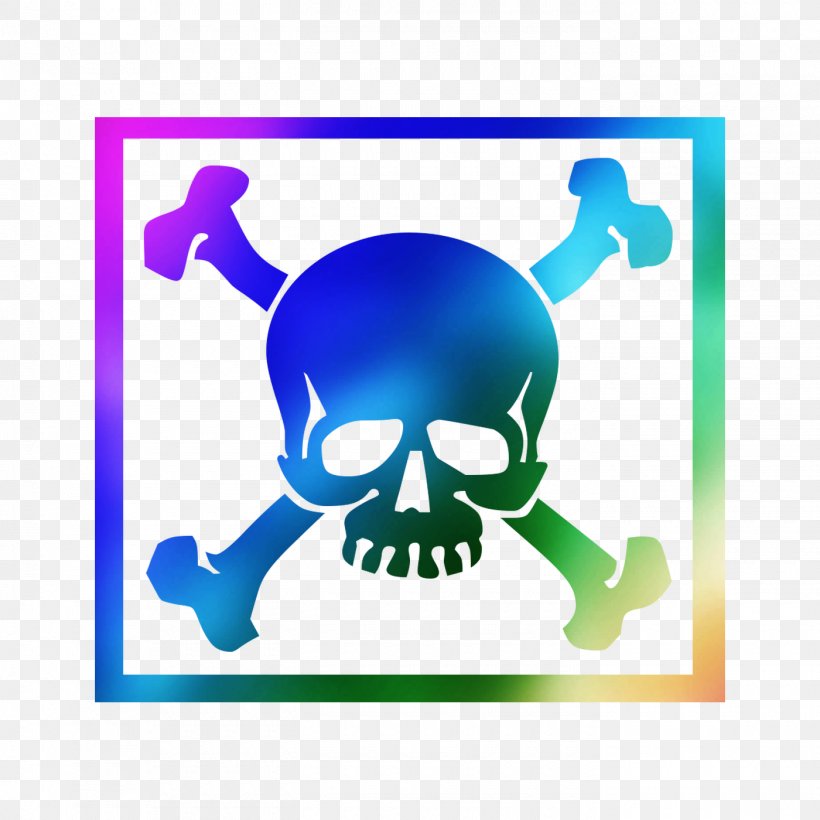 Skull And Crossbones Clip Art Jolly Roger Piracy, PNG, 1400x1400px, Skull, Bone, Drawing, Electric Blue, Human Skull Symbolism Download Free