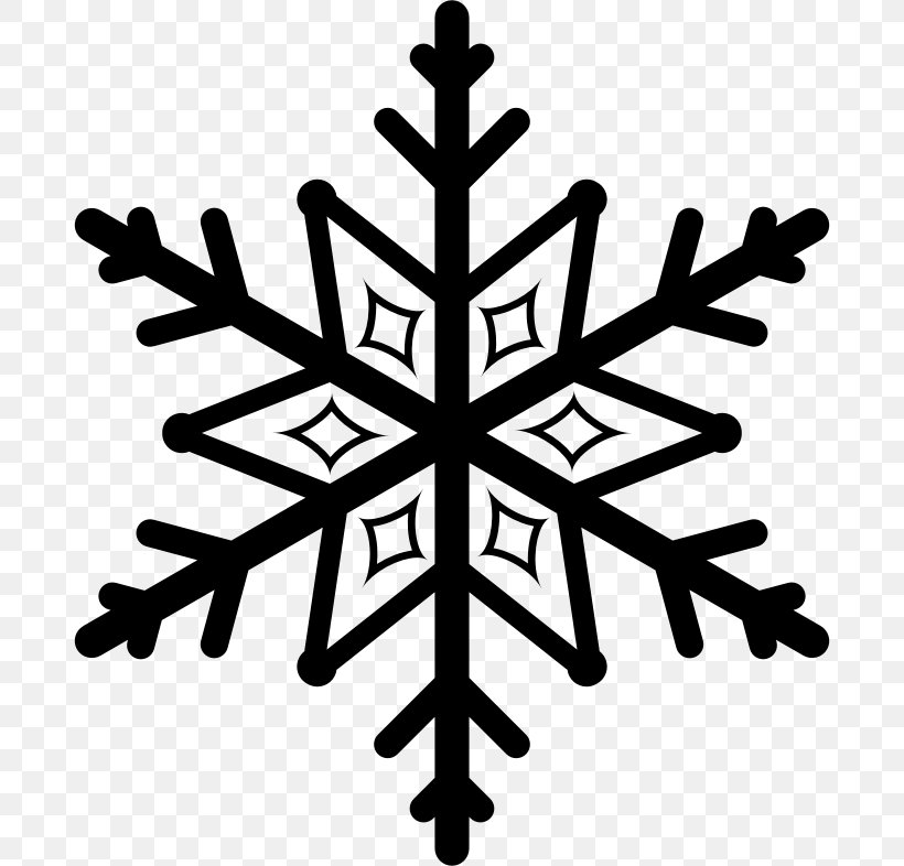 Snowflake Clip Art, PNG, 686x786px, Snowflake, Black And White, Freezing, Leaf, Monochrome Photography Download Free