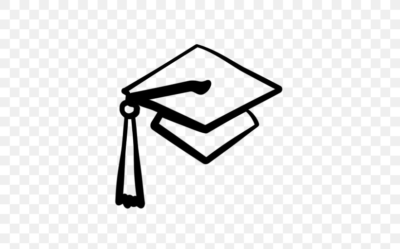 Square Academic Cap Graduation Ceremony Hat Clip Art, PNG, 512x512px, Square Academic Cap, Academic Dress, Area, Black And White, Brand Download Free