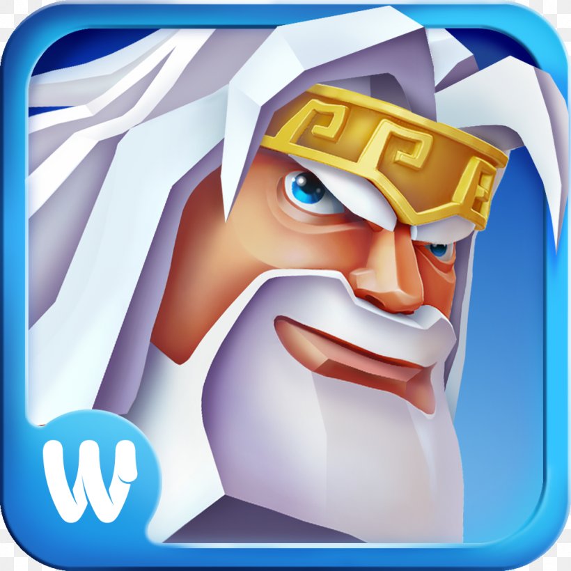 Zeus Defense Mount Olympus Statue Of Zeus At Olympia Game, PNG, 1024x1024px, Zeus, Android, Cartoon, Deity, Fictional Character Download Free