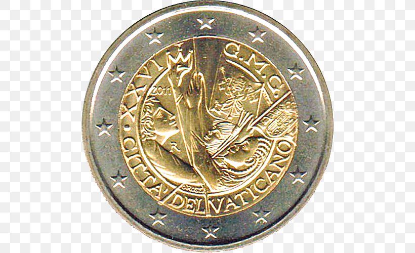 2 Euro Coin Italy 2 Euro Commemorative Coins Italian Euro Coins, PNG, 500x500px, 2 Euro Coin, 2 Euro Commemorative Coins, Coin, Brass, Bronze Medal Download Free