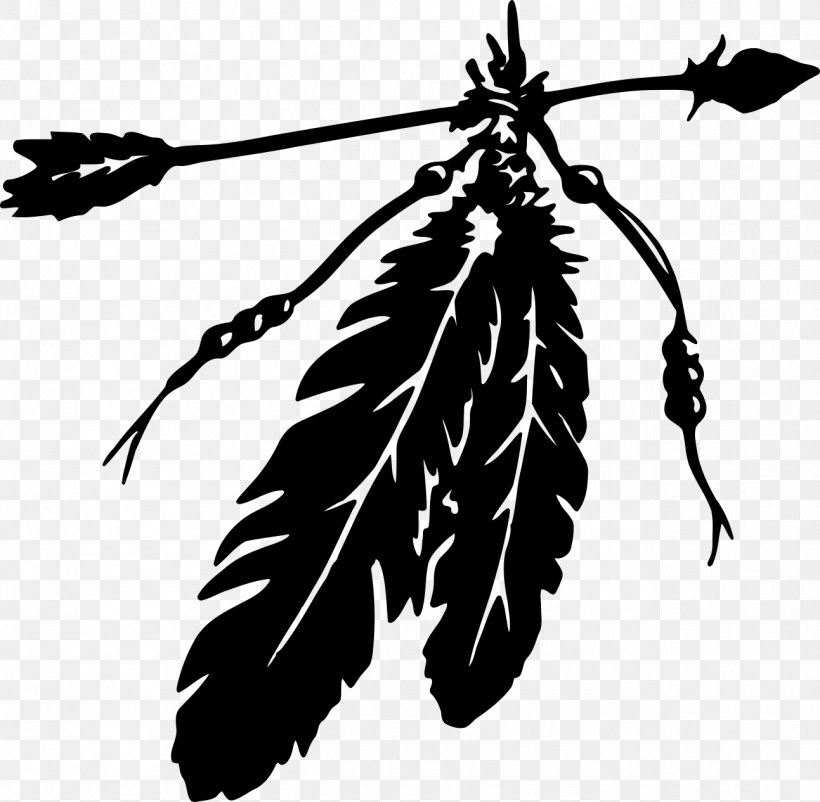 Eagle Feather Law Native Americans In The United States Indian Arrow Clip Art, PNG, 1293x1266px, Eagle Feather Law, Black And White, Branch, Decal, Drawing Download Free