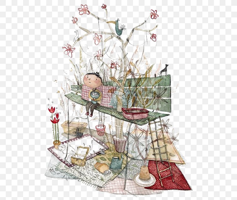 Le Piano Dans Le Jardin Illustrator Drawing Art Illustration, PNG, 554x690px, Illustrator, Art, Branch, Cartoon, Christmas Decoration Download Free