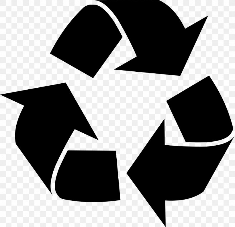 Recycling Symbol Clip Art, PNG, 979x950px, Recycling Symbol, Black, Black And White, Logo, Monochrome Download Free