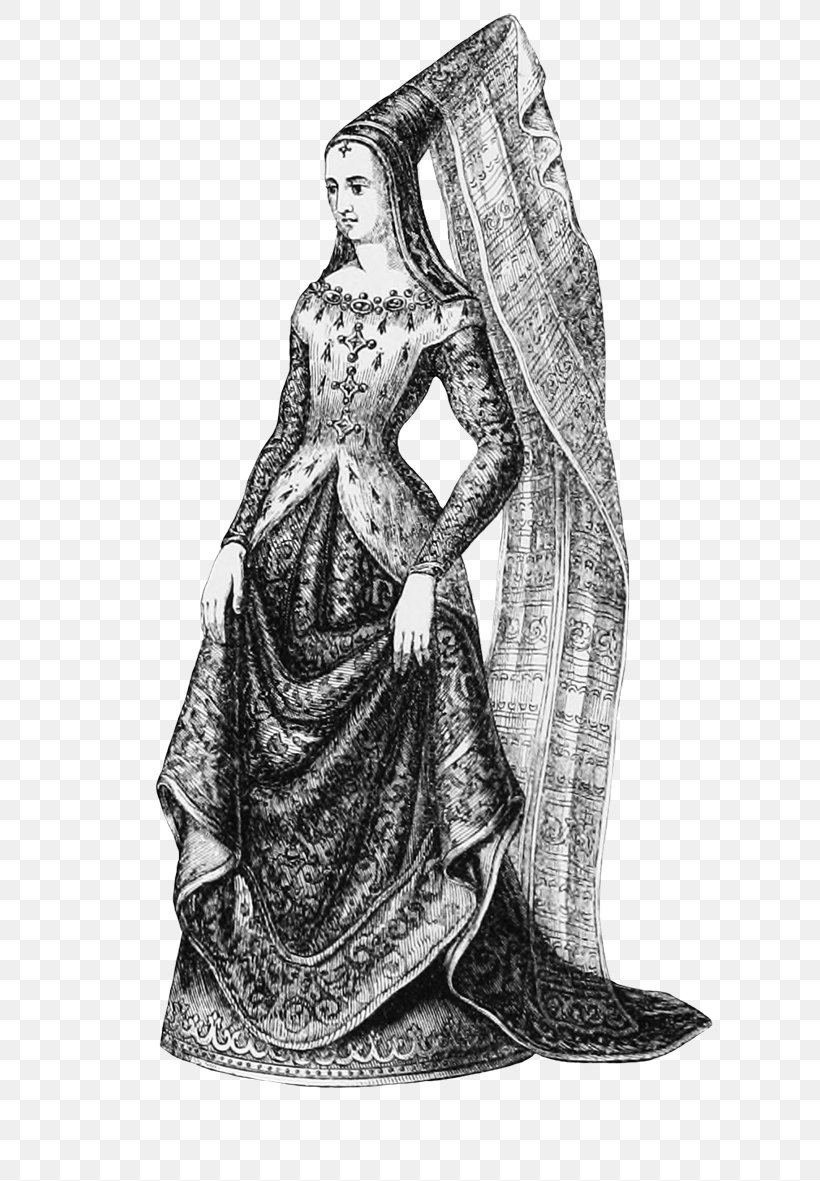 Middle Ages Drawing 15th Century Female Woman, PNG, 706x1181px, 15th Century, Middle Ages, Art, Artwork, Black And White Download Free