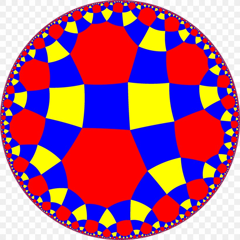 Tessellation Order-4 Hexagonal Tiling Honeycomb Uniform Tiling Hyperbolic Geometry, PNG, 1024x1024px, Tessellation, Albamon, Area, Ball, Hexagonal Tiling Download Free