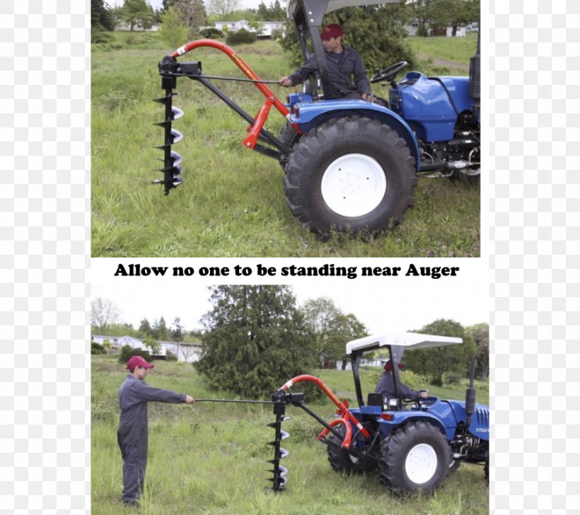 Tractor Tire Post Hole Digger Car Motor Vehicle, PNG, 900x800px, Tractor, Agricultural Machinery, Agriculture, Augers, Automotive Exterior Download Free