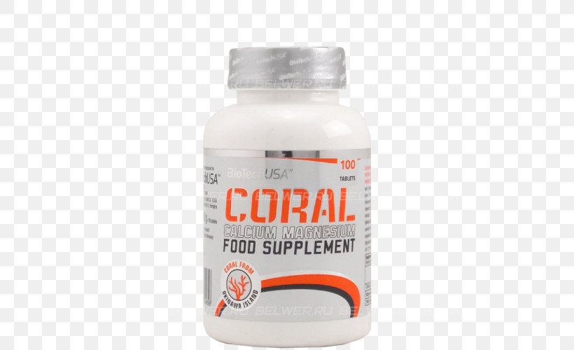 Dietary Supplement Coral Calcium Magnesium, PNG, 500x500px, Dietary Supplement, Biotechnology, Calcium, Coral, Coral Calcium Download Free