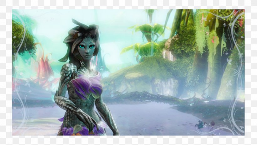 Guild Wars 2 Fan Art Desktop Wallpaper, PNG, 900x508px, Watercolor, Cartoon, Flower, Frame, Heart Download Free