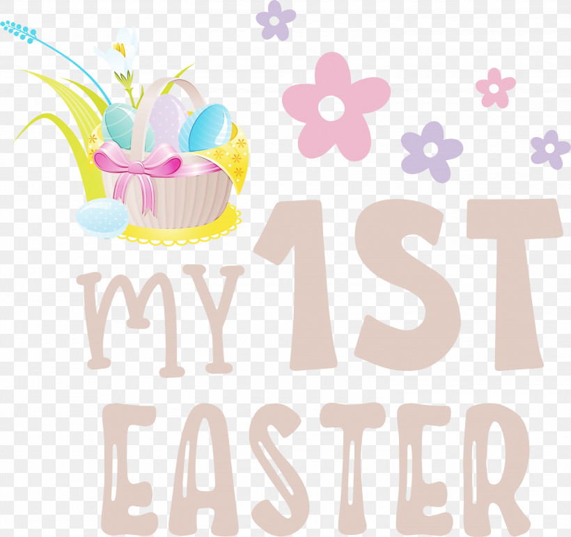 Logo, PNG, 3000x2828px, My 1st Easter, Easter Baskets, Easter Day, Logo, Paint Download Free