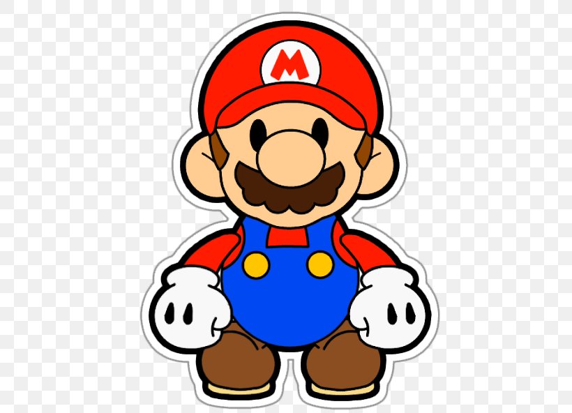 Super Mario Bros. Paper Mario Wii Clip Art, PNG, 449x592px, Mario Bros, Area, Artwork, Boy, Cheek Download Free