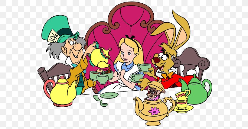 The Mad Hatter March Hare Tweedledum The Dormouse Clip Art, PNG, 600x427px, Mad Hatter, Alice In Wonderland, Alice S Adventures In Wonderland, Art, Cartoon Download Free