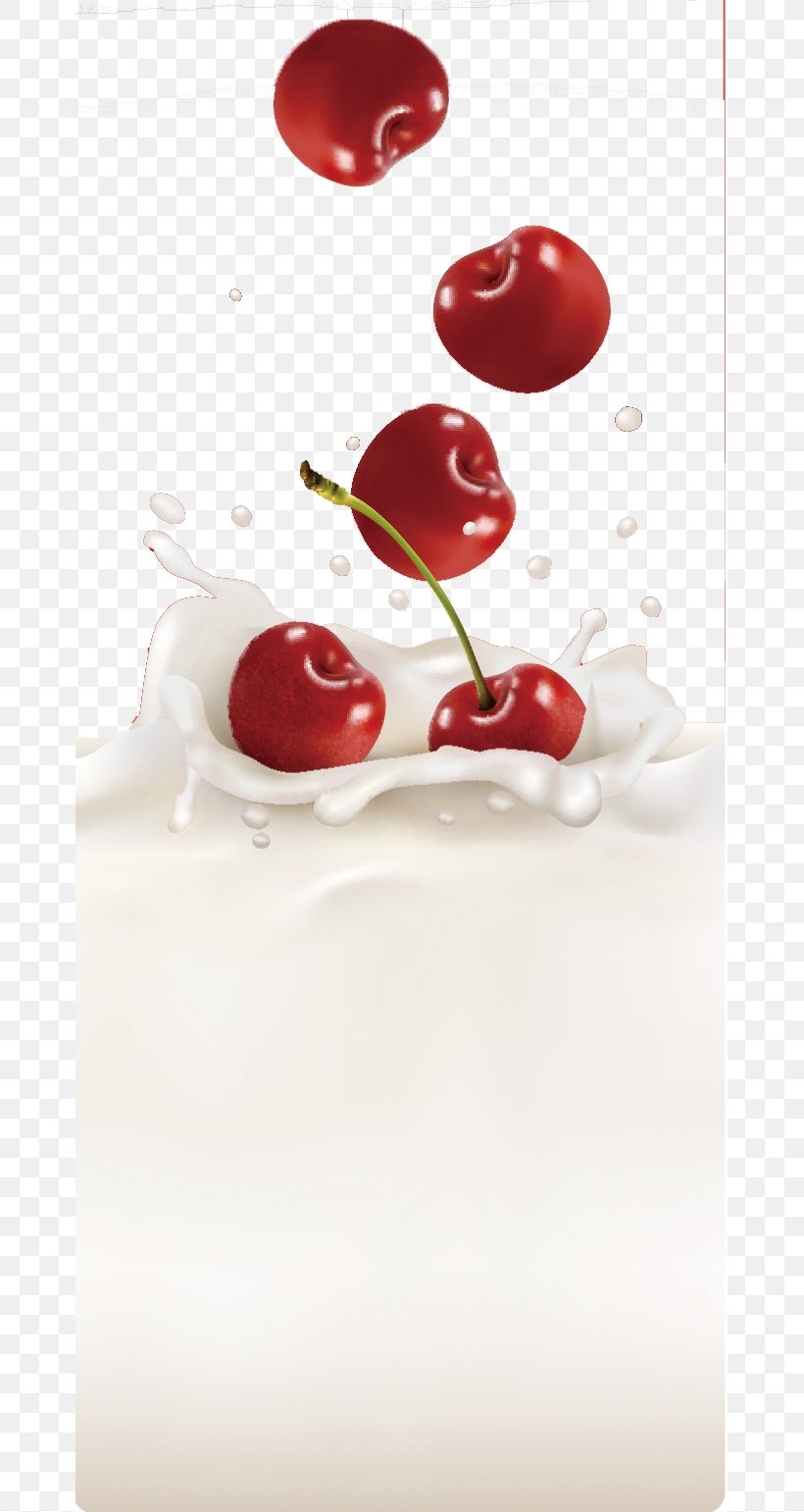 Cherry Milk Panna Cotta Petit Four Fruit, PNG, 665x1541px, Cherry, Auglis, Cranberry, Dessert, Flavor Download Free