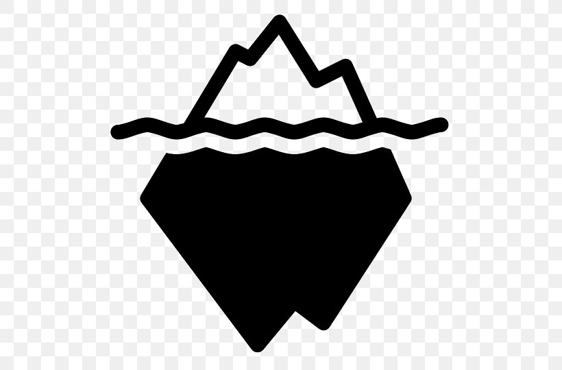 Iceberg, PNG, 540x540px, Iceberg, Black, Black And White, Logo, Ribbon Download Free