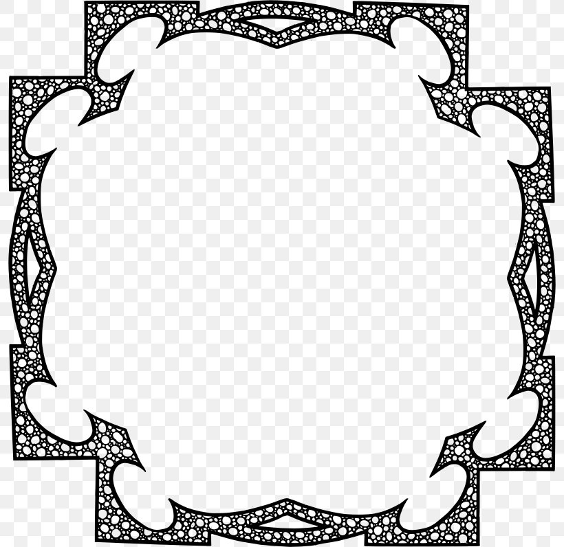 Picture Frames Remix Clip Art, PNG, 796x796px, Picture Frames, Area, Black, Black And White, Border Download Free