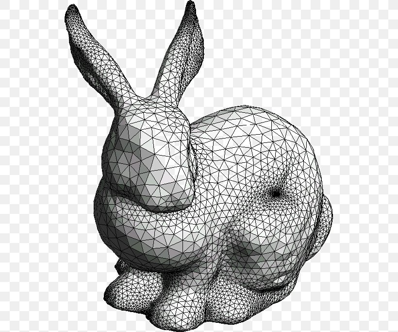 Stanford Bunny Polygon Mesh Computer Science Computer Graphics Rabbit, PNG, 553x683px, 3d Computer Graphics, 3d Scanner, Stanford Bunny, Algorithm, Black And White Download Free
