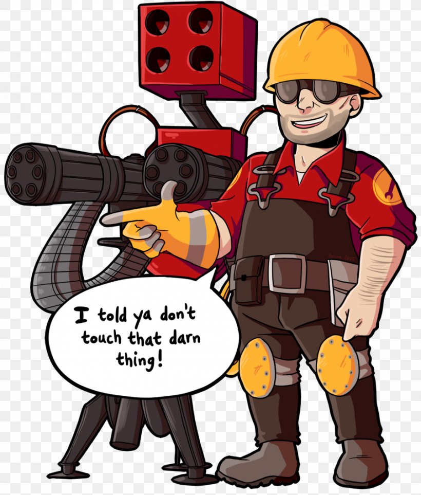 Team Fortress 2 Portal Engineering Loadout, PNG, 900x1058px, Team Fortress 2, Cartoon, Deviantart, Drawing, Engineer Download Free