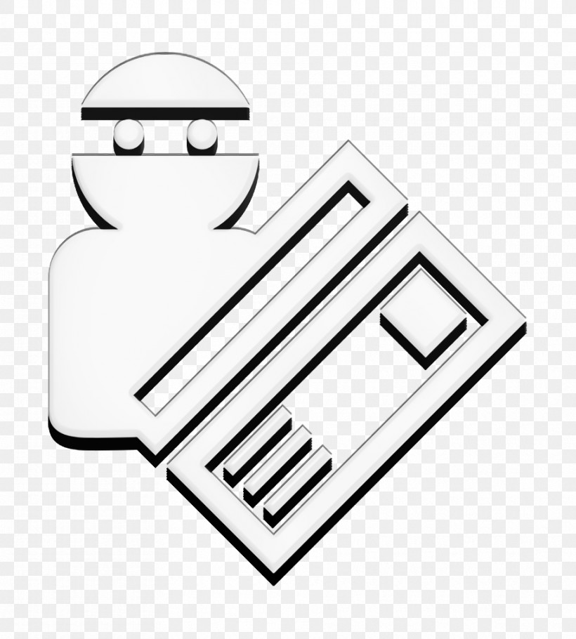 Commerce Icon Steal Icon Thief Stealing A Credit Card Icon, PNG, 910x1010px, Commerce Icon, Black, Black And White, Chemical Symbol, Line Download Free