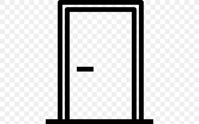 Rectangle Black And White Black, PNG, 512x512px, Door, Area, Black, Black And White, Furniture Download Free