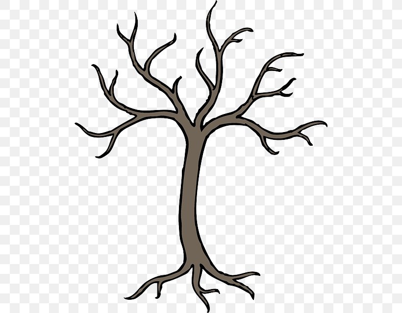 Tree Branch Clip Art, PNG, 516x640px, Tree, Antler, Artwork, Black And White, Branch Download Free