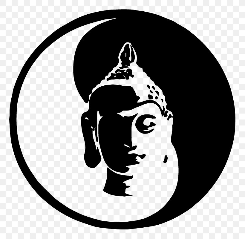 Golden Buddha Buddhism Vector Graphics Wall Decal Illustration, PNG, 800x800px, Golden Buddha, Art, Black, Black And White, Buddharupa Download Free