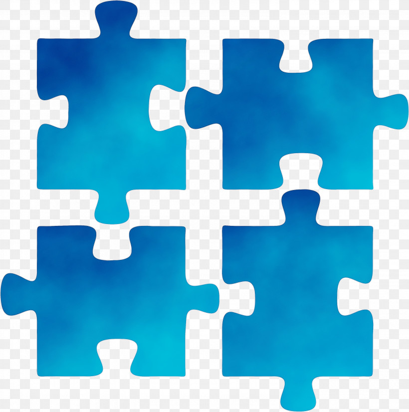 Jigsaw Puzzle Puzzle Symbol, PNG, 2978x3000px, Puzzle, Jigsaw Puzzle, Paint, Symbol, Watercolor Download Free