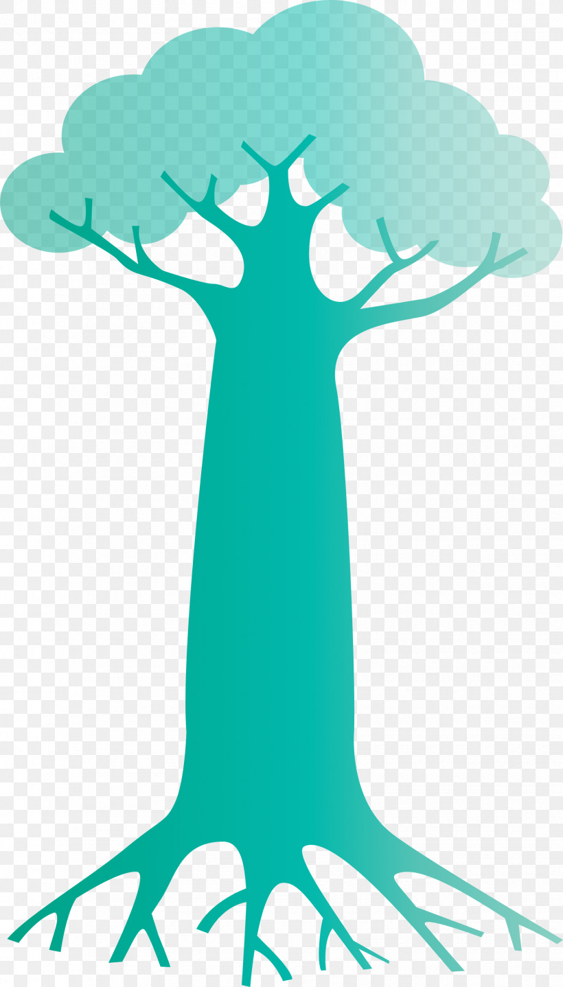 Joint Silhouette Teal Character Beak, PNG, 1710x3000px, Cartoon Tree, Abstract Tree, Beak, Character, Human Biology Download Free