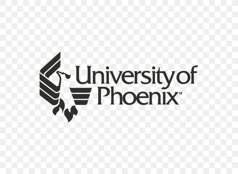 Logo University Of Phoenix Vector Graphics Brand, PNG, 800x600px, Logo, Black, Black And White, Brand, Phoenix Download Free
