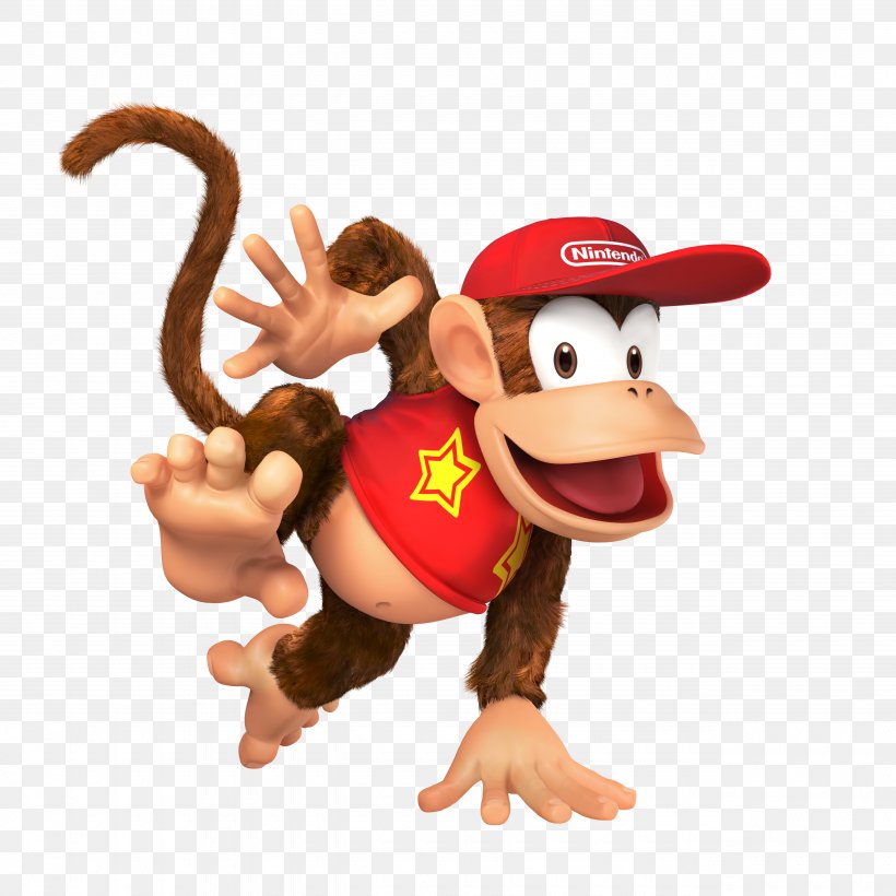 Super Smash Bros. For Nintendo 3DS And Wii U Donkey Kong Country Super Smash Bros. Brawl, PNG, 5120x5120px, Donkey Kong Country, Animal Figure, Diddy Kong, Donkey Kong, Figurine Download Free