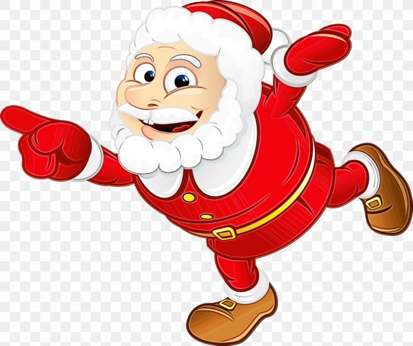 Santa Claus, PNG, 1600x1344px, Watercolor, Animation, Cartoon, Christmas, Mascot Download Free