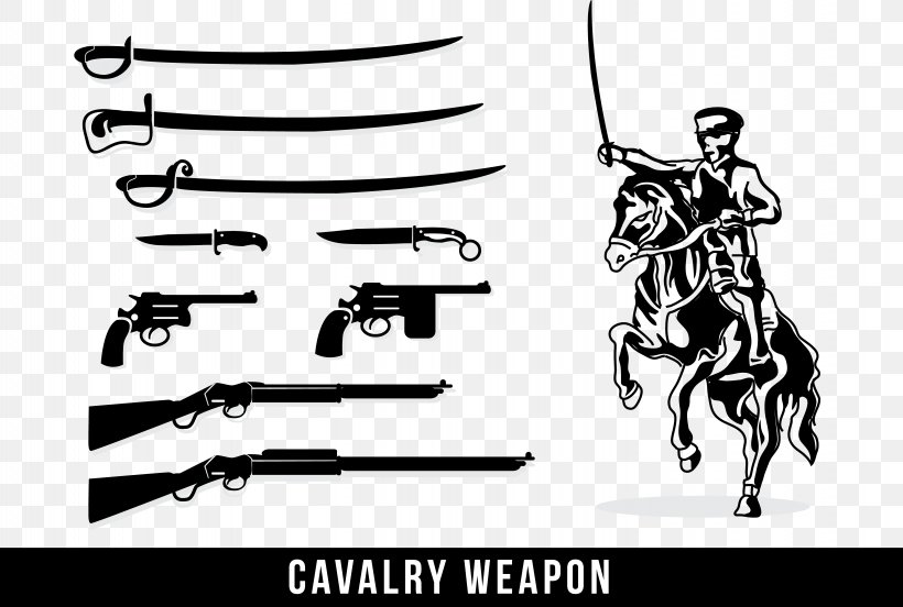 Weapon Cavalry Soldier Silhouette, PNG, 5833x3933px, Weapon, Black And White, Brand, Cavalry, Charge Download Free