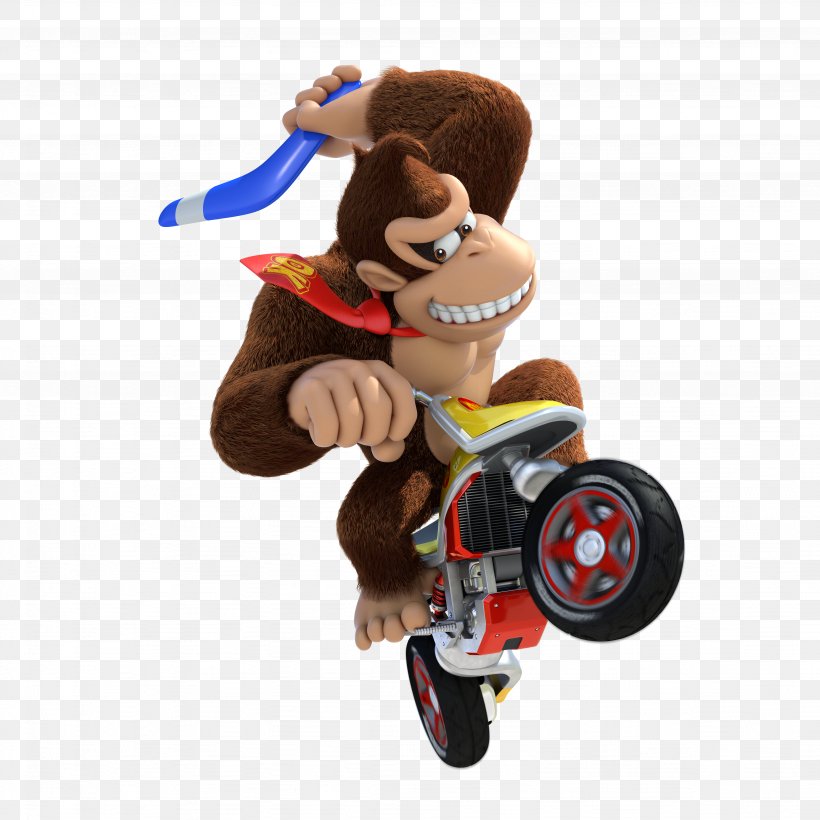 Donkey Kong Super Mario Kart Mario Kart 8 Mario Kart Wii Mario Kart 7, PNG, 4096x4096px, Donkey Kong, Bowser, Figurine, Luigi, Mario Download Free