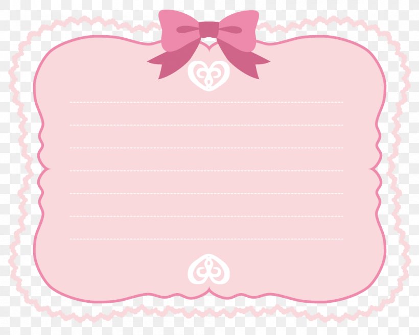 Pink Ribbon Border, PNG, 1000x800px, Ribbon, Heart, Paper, Pattern, Pink Download Free