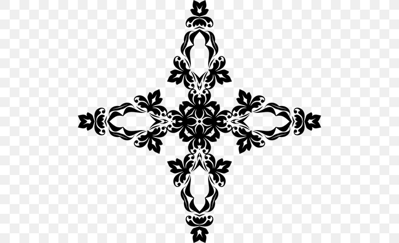 Christian Cross Crucifix Clip Art, PNG, 500x500px, Cross, Black, Black And White, Celtic Cross, Christian Cross Download Free