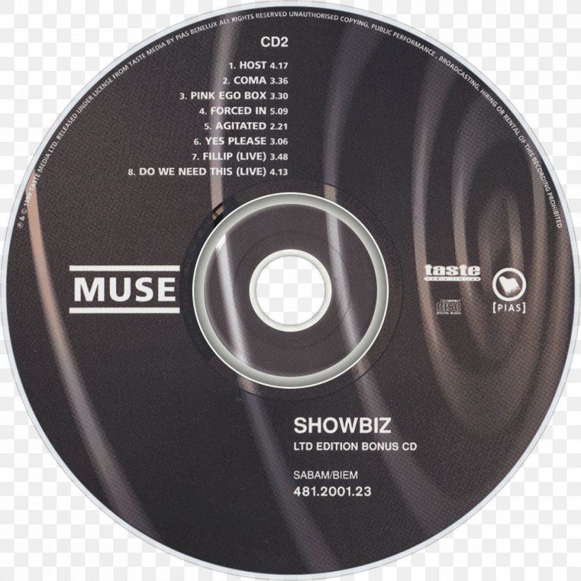 Compact Disc Phonograph Record Showbiz Muse, PNG, 1000x1000px, Compact Disc, Brand, Data Storage Device, Disk Storage, Dvd Download Free