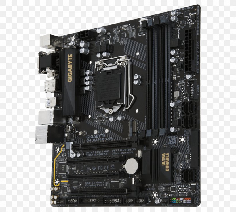 Intel Motherboard LGA 1151 Gigabyte Technology MicroATX, PNG, 1000x900px, Intel, Atx, Computer Accessory, Computer Case, Computer Component Download Free
