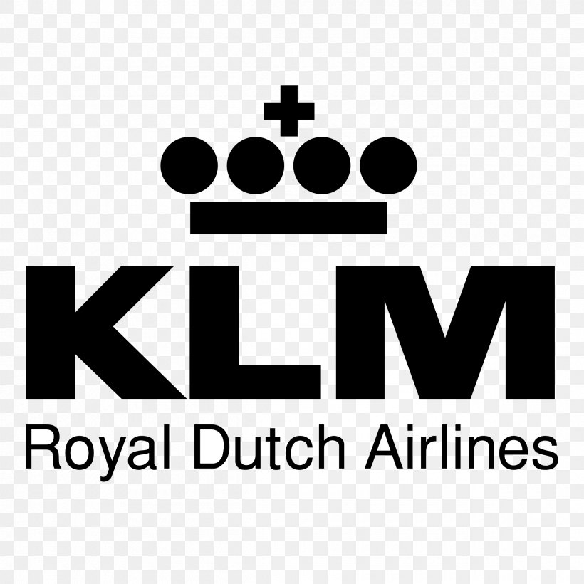 Logo KLM Airline Vector Graphics Brand, PNG, 2400x2400px, Logo, Air France, Airline, Area, Black Download Free