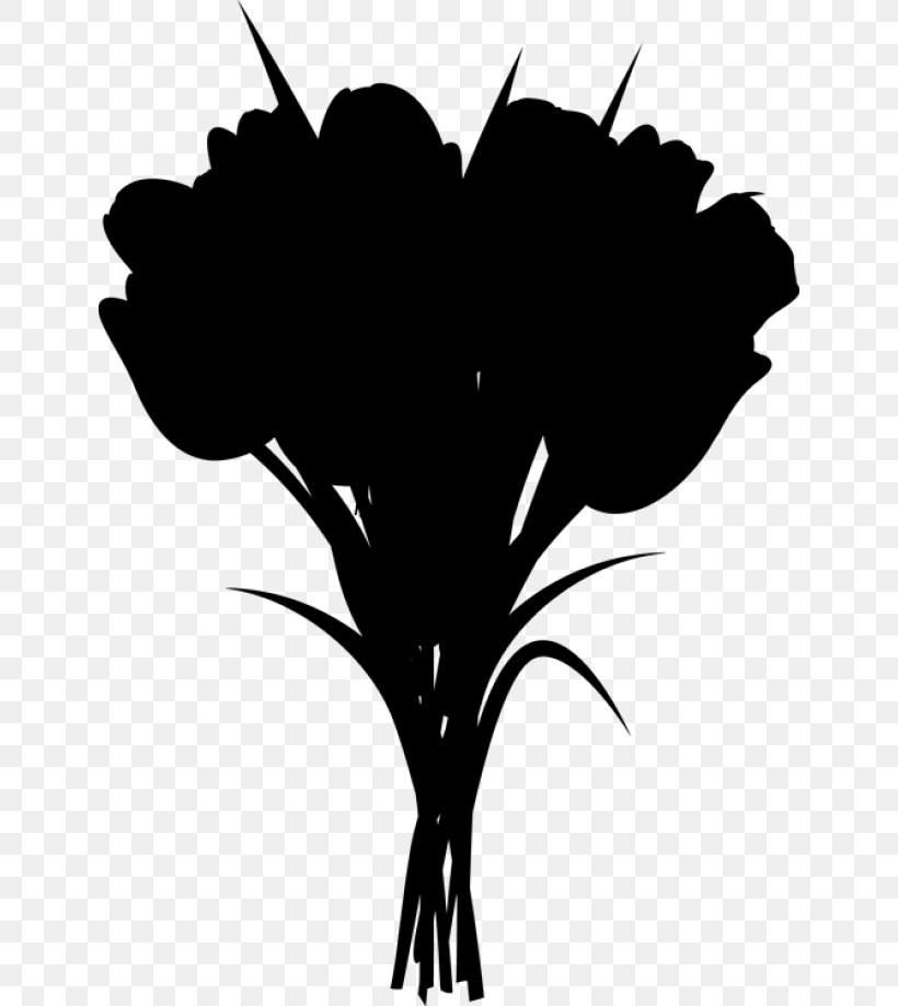 Flower Plant Stem Leaf Clip Art Character, PNG, 640x918px, Flower, Black M, Blackandwhite, Botany, Character Download Free