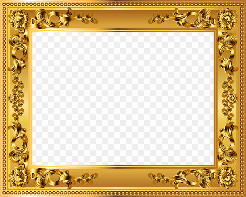 Picture Frame Gold Clip Art, PNG, 5000x4016px, Borders And Frames, Area, Board Game, Chess, Chessboard Download Free