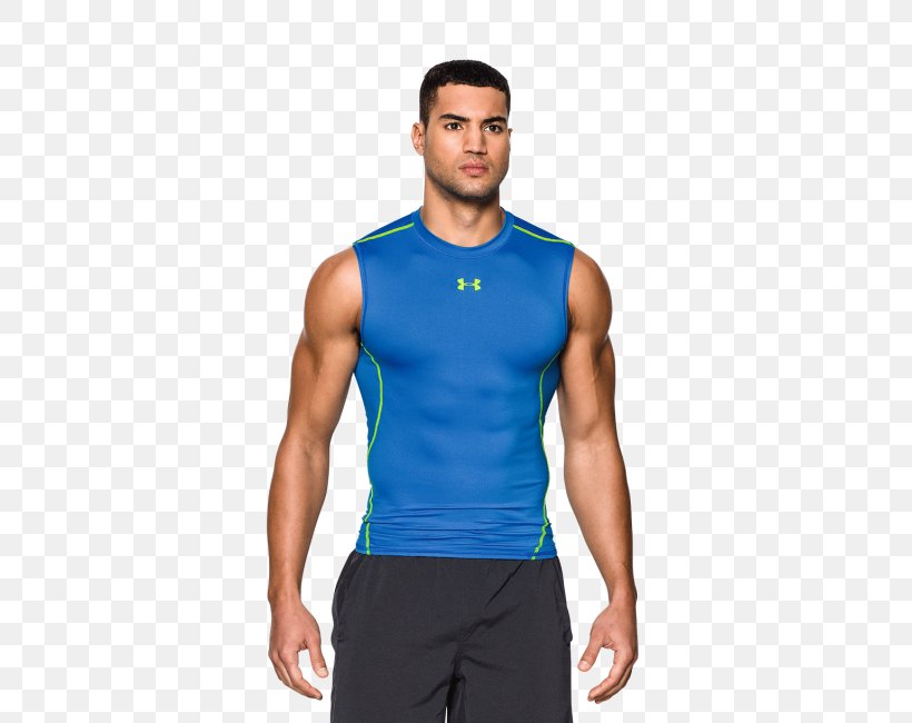 T-shirt Under Armour Sleeveless Shirt, PNG, 615x650px, Tshirt, Abdomen, Active Undergarment, Arm, Blue Download Free