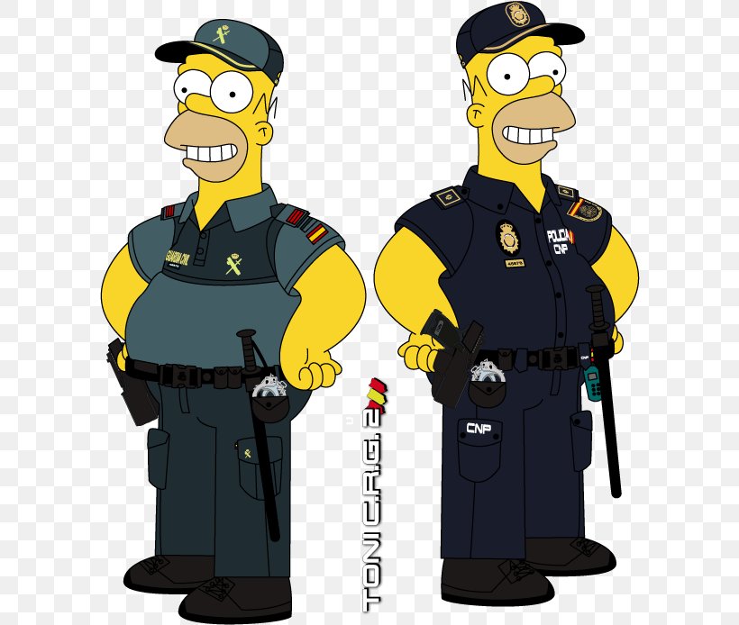 Homer Simpson Police Officer National Police Corps Uniform, PNG, 600x694px, Homer Simpson, Army Officer, Bart Simpson, Civil Guard, Fictional Character Download Free