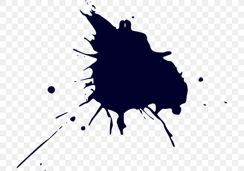 Paper Ink Stain, PNG, 707x577px, Paper, Black And White, Blue, Ink, Ink Brush Download Free