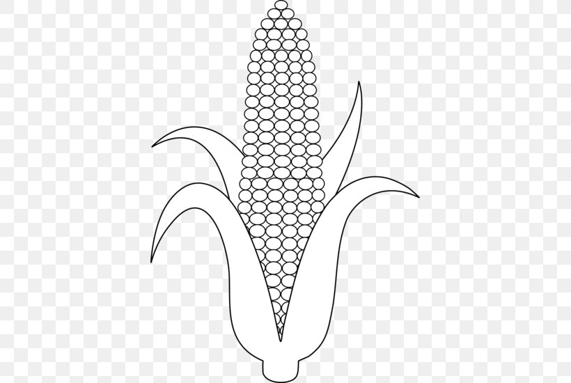 Corn On The Cob Maize Candy Corn Clip Art, PNG, 387x550px, Corn On The Cob, Area, Art, Black And White, Candy Corn Download Free