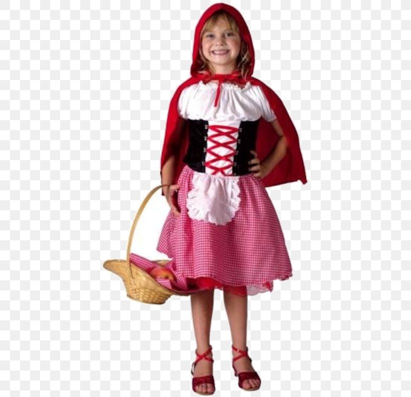 Little Red Riding Hood Disguise Costume Chaperon Dress, PNG, 500x793px, Little Red Riding Hood, Chaperon, Child, Cloak, Clothing Download Free