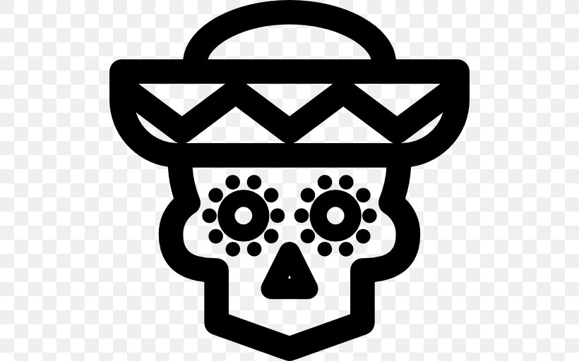 Mexico Shape Clip Art, PNG, 512x512px, Mexico, Black, Black And White, Bone, Head Download Free