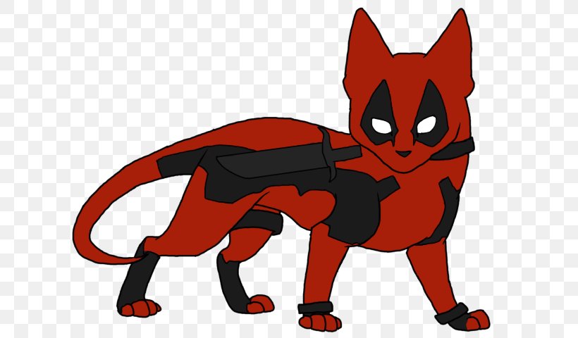 Lolcat Deadpool Kitten YouTube, PNG, 640x480px, Cat, Art, Carnivoran, Cartoon, Cat Like Mammal Download Free