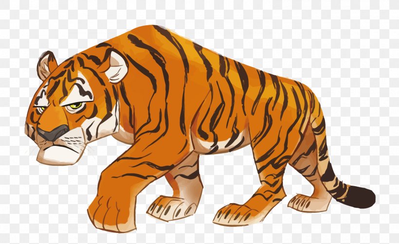Tiger Cartoon Drawing Clip Art, PNG, 1500x920px, Tiger, Art, Big Cats, Carnivoran, Cartoon Download Free